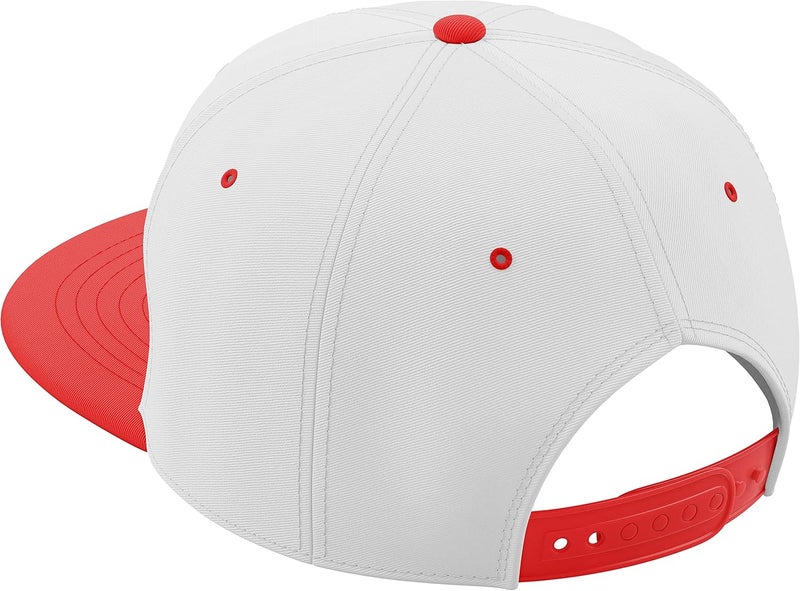 Daxton Store Classic Blank Snapback Flat Bill Visor Hat Cap One Size Adjustable Back - Image 3